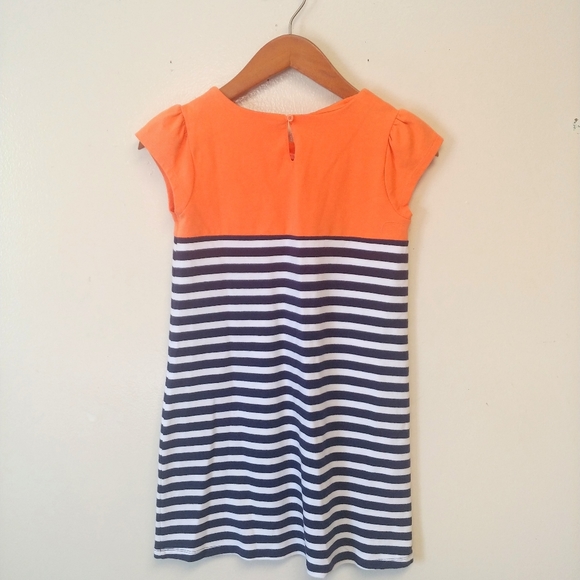 Gymboree Blue & Orange Short Sleeve Comfy Dress - Picture 3 of 5